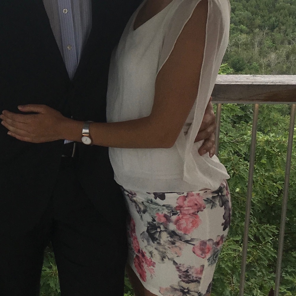 Withe floral dress